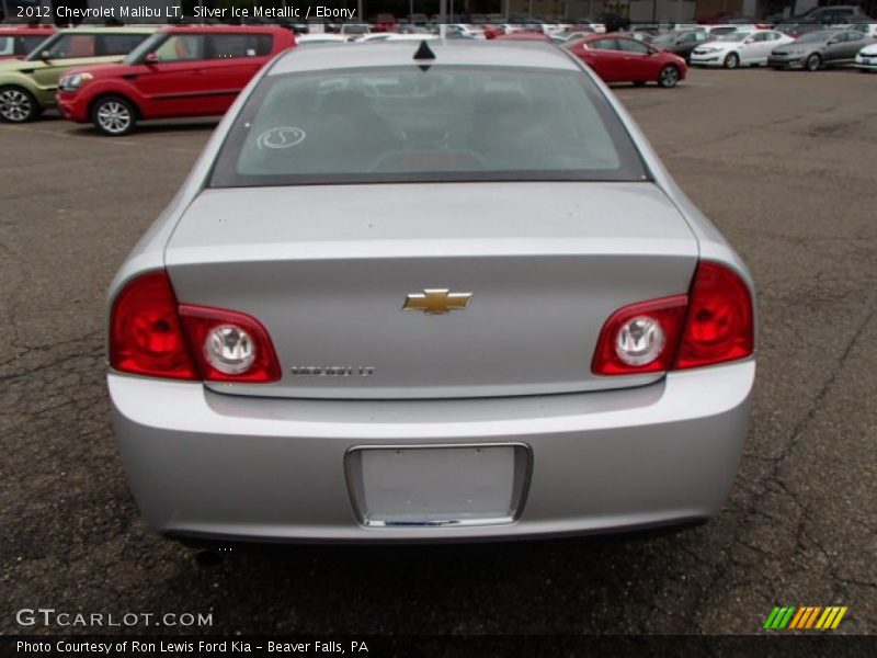 Silver Ice Metallic / Ebony 2012 Chevrolet Malibu LT