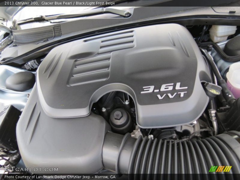 Glacier Blue Pearl / Black/Light Frost Beige 2013 Chrysler 300