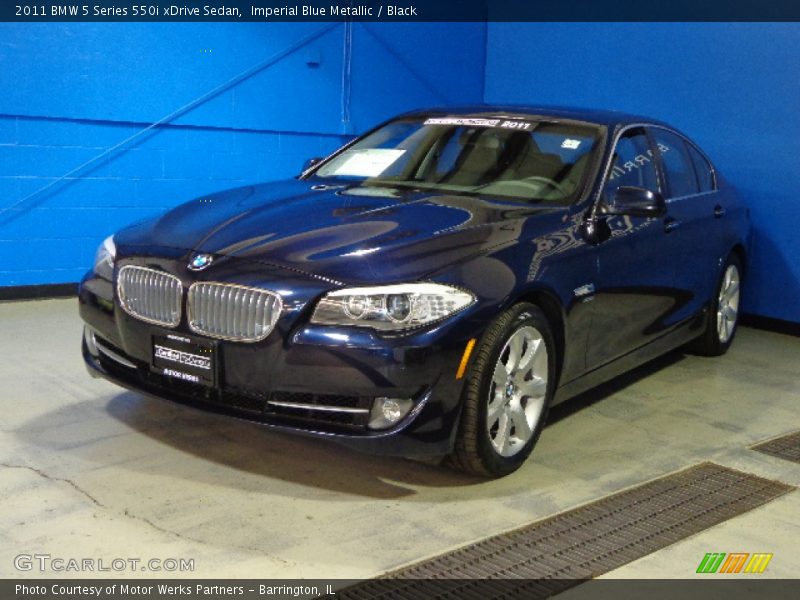 Imperial Blue Metallic / Black 2011 BMW 5 Series 550i xDrive Sedan