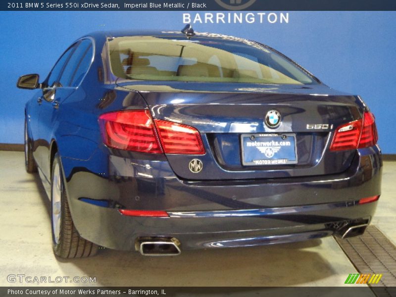 Imperial Blue Metallic / Black 2011 BMW 5 Series 550i xDrive Sedan