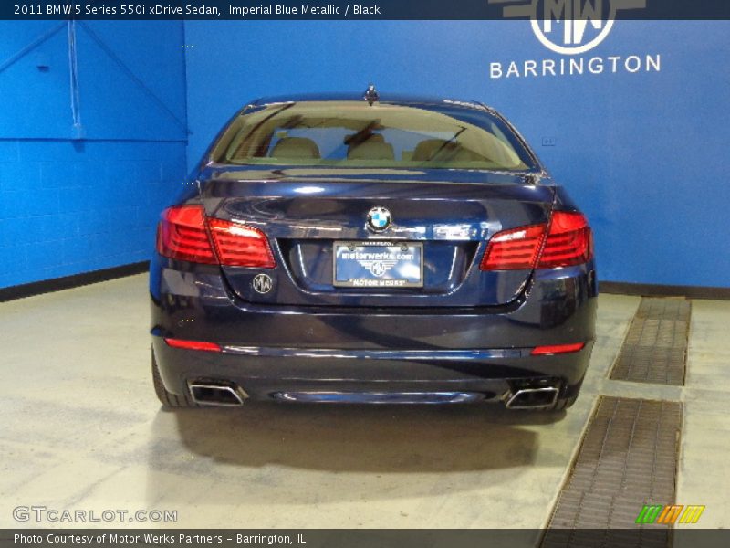 Imperial Blue Metallic / Black 2011 BMW 5 Series 550i xDrive Sedan