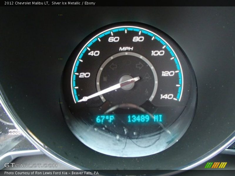Silver Ice Metallic / Ebony 2012 Chevrolet Malibu LT