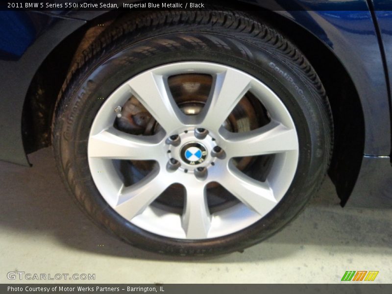 Imperial Blue Metallic / Black 2011 BMW 5 Series 550i xDrive Sedan