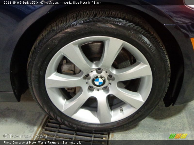 Imperial Blue Metallic / Black 2011 BMW 5 Series 550i xDrive Sedan