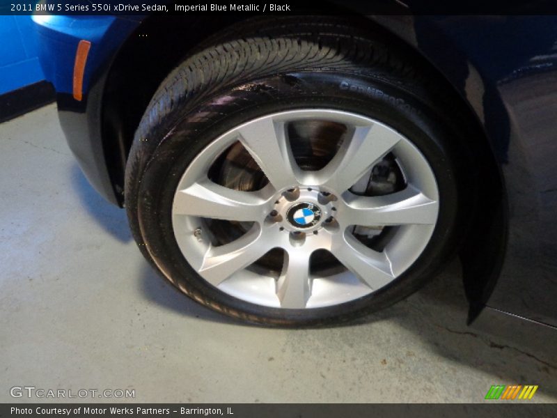 Imperial Blue Metallic / Black 2011 BMW 5 Series 550i xDrive Sedan