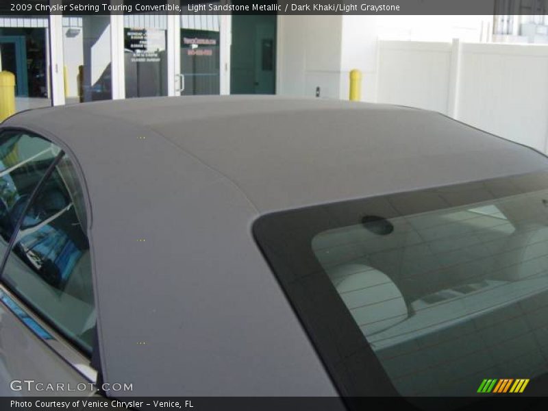 Light Sandstone Metallic / Dark Khaki/Light Graystone 2009 Chrysler Sebring Touring Convertible