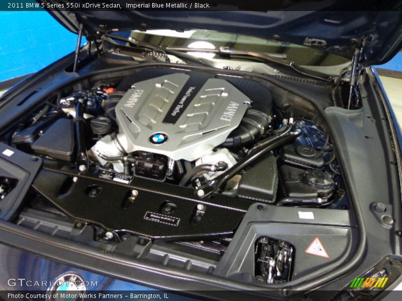 Imperial Blue Metallic / Black 2011 BMW 5 Series 550i xDrive Sedan