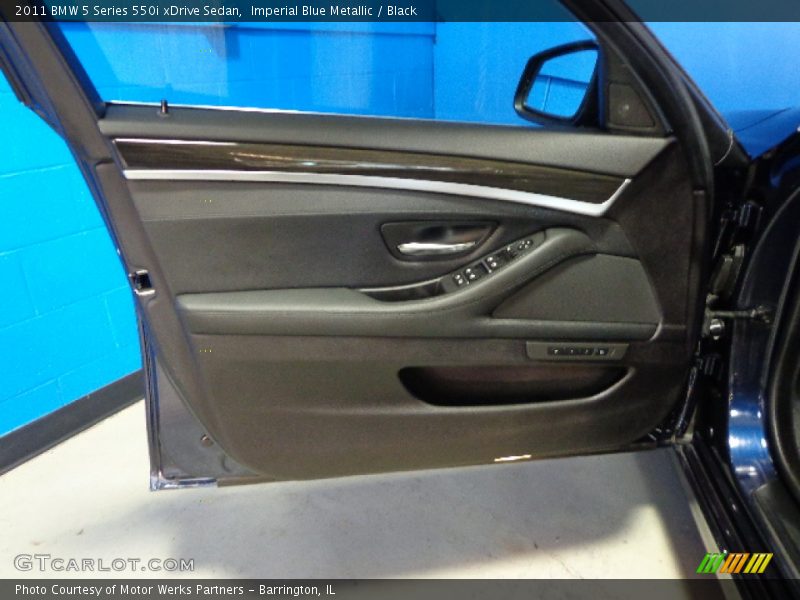 Imperial Blue Metallic / Black 2011 BMW 5 Series 550i xDrive Sedan