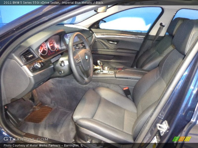 Imperial Blue Metallic / Black 2011 BMW 5 Series 550i xDrive Sedan