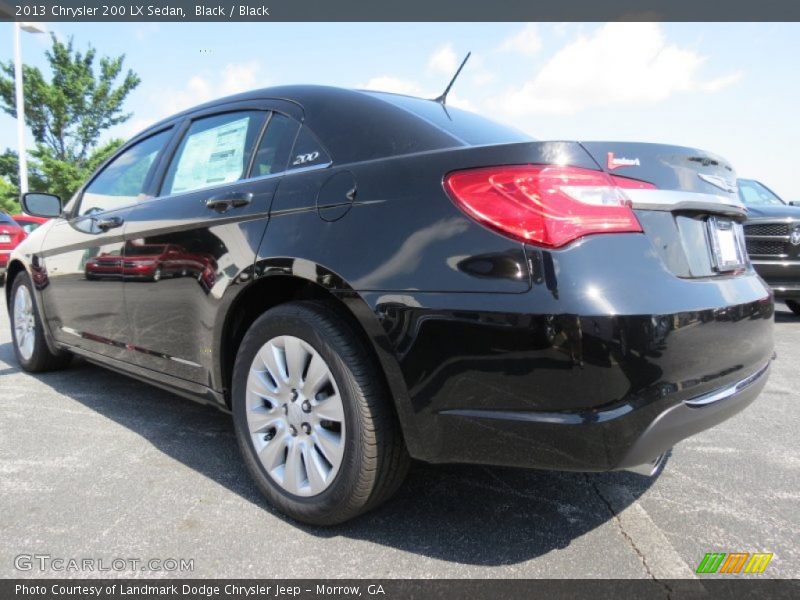 Black / Black 2013 Chrysler 200 LX Sedan