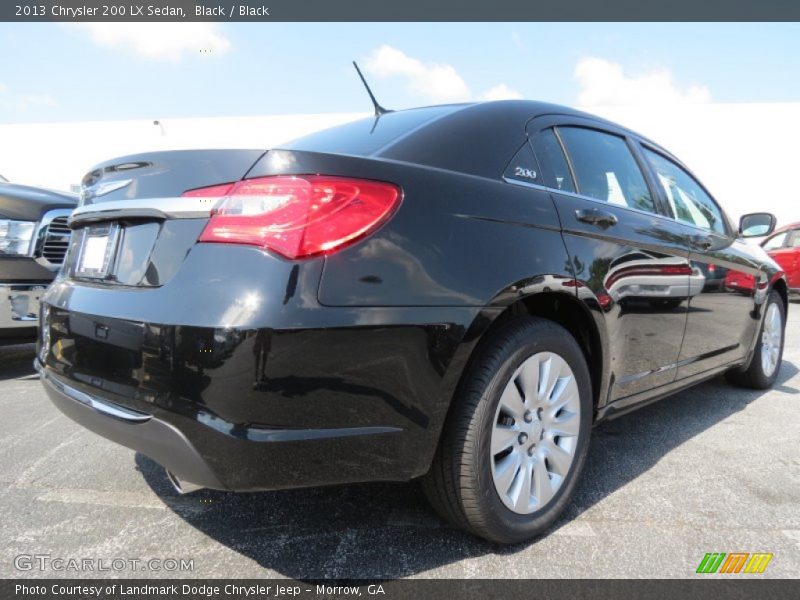Black / Black 2013 Chrysler 200 LX Sedan