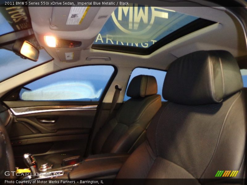 Imperial Blue Metallic / Black 2011 BMW 5 Series 550i xDrive Sedan