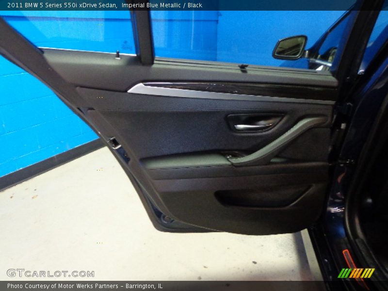Imperial Blue Metallic / Black 2011 BMW 5 Series 550i xDrive Sedan