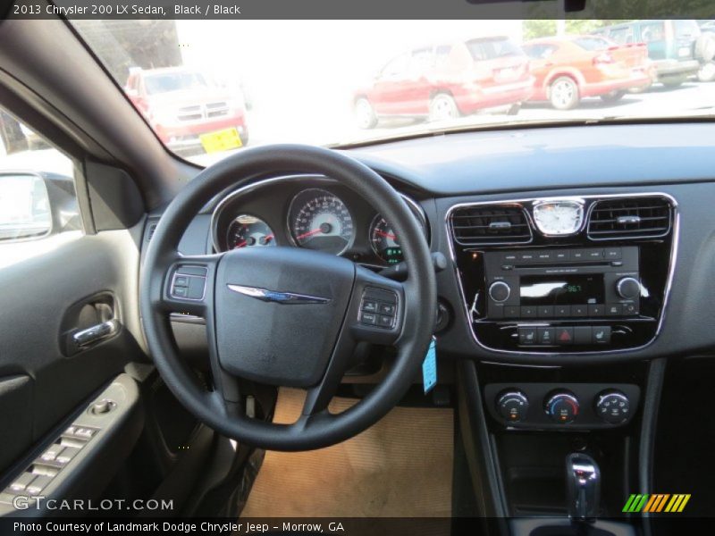 Black / Black 2013 Chrysler 200 LX Sedan