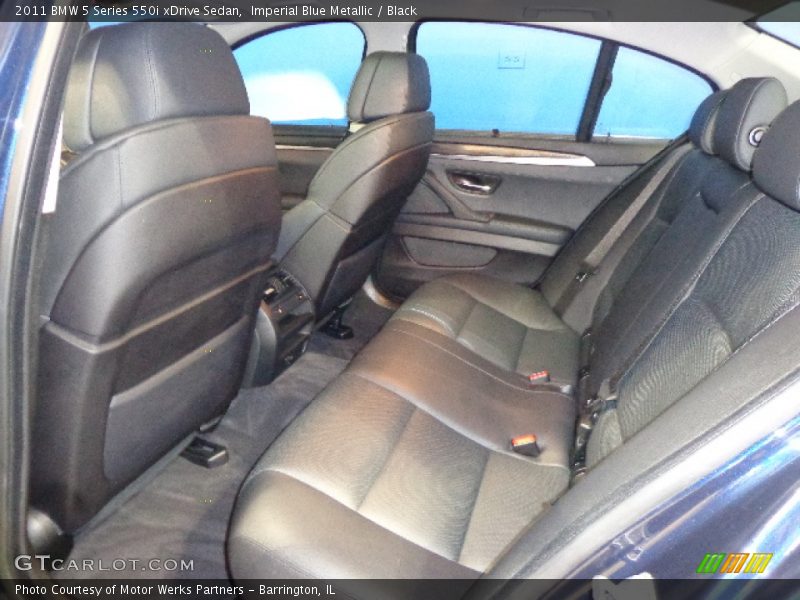 Imperial Blue Metallic / Black 2011 BMW 5 Series 550i xDrive Sedan