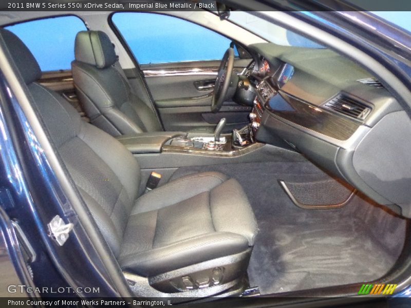 Imperial Blue Metallic / Black 2011 BMW 5 Series 550i xDrive Sedan