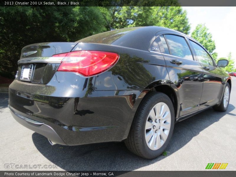 Black / Black 2013 Chrysler 200 LX Sedan