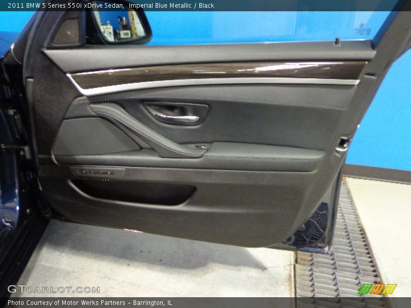 Imperial Blue Metallic / Black 2011 BMW 5 Series 550i xDrive Sedan