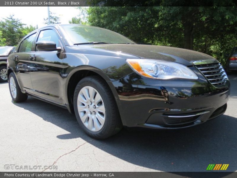 Black / Black 2013 Chrysler 200 LX Sedan