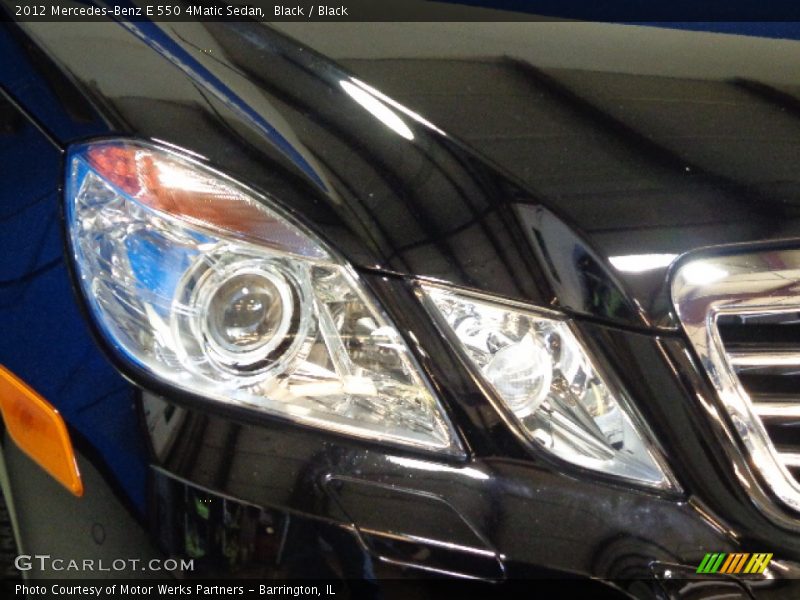 Black / Black 2012 Mercedes-Benz E 550 4Matic Sedan