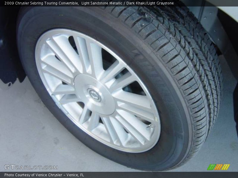 Light Sandstone Metallic / Dark Khaki/Light Graystone 2009 Chrysler Sebring Touring Convertible