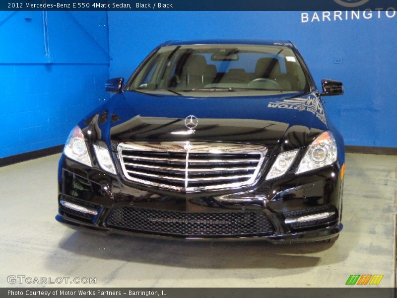 Black / Black 2012 Mercedes-Benz E 550 4Matic Sedan