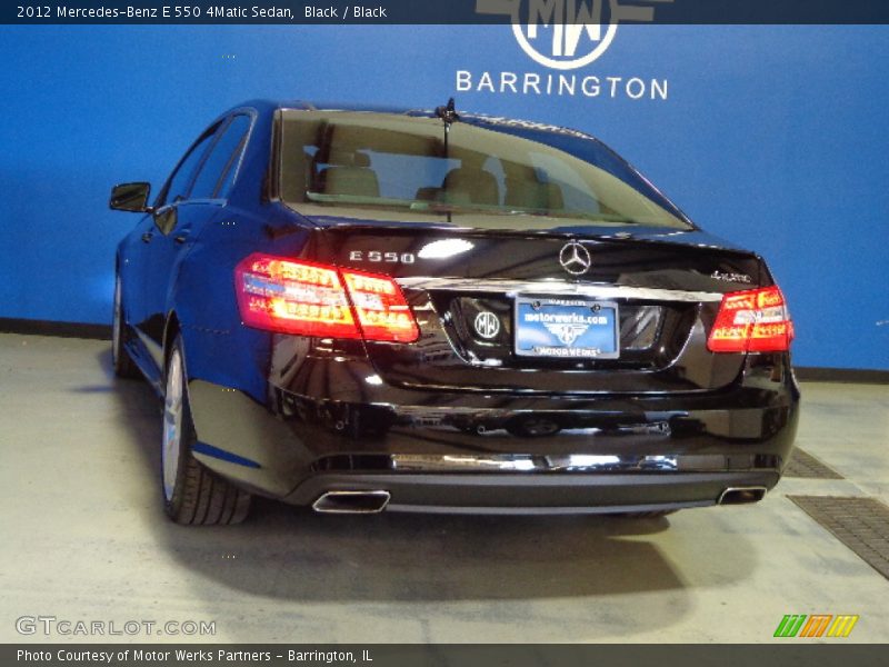 Black / Black 2012 Mercedes-Benz E 550 4Matic Sedan