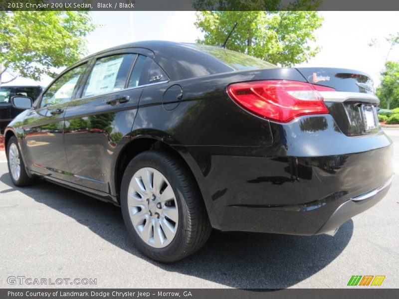 Black / Black 2013 Chrysler 200 LX Sedan