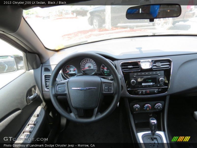 Black / Black 2013 Chrysler 200 LX Sedan