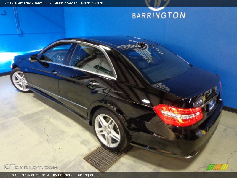 Black / Black 2012 Mercedes-Benz E 550 4Matic Sedan