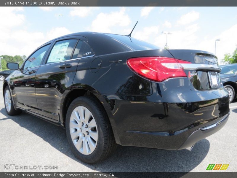Black / Black 2013 Chrysler 200 LX Sedan