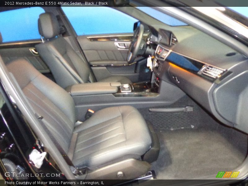 Black / Black 2012 Mercedes-Benz E 550 4Matic Sedan