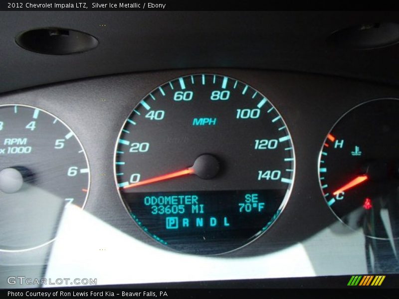 Silver Ice Metallic / Ebony 2012 Chevrolet Impala LTZ