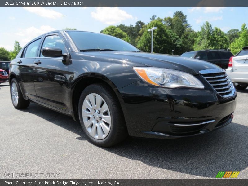 Black / Black 2013 Chrysler 200 LX Sedan