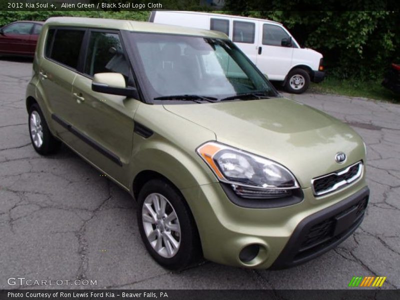 Alien Green / Black Soul Logo Cloth 2012 Kia Soul +