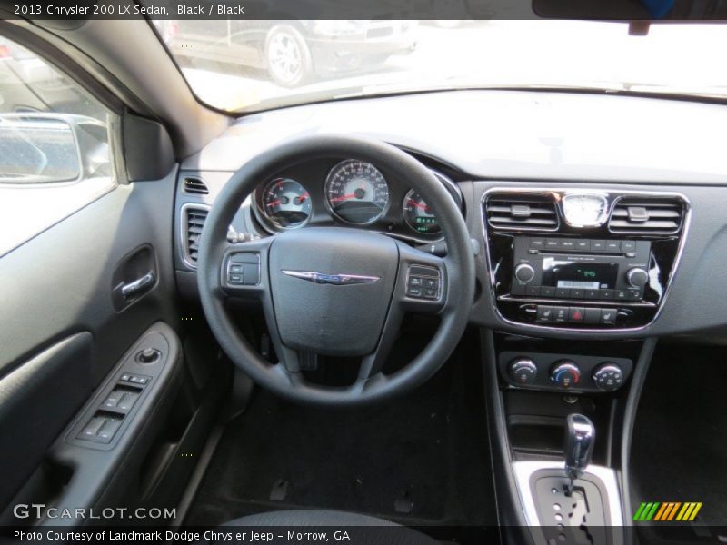 Black / Black 2013 Chrysler 200 LX Sedan