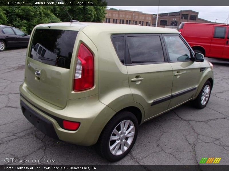 Alien Green / Black Soul Logo Cloth 2012 Kia Soul +