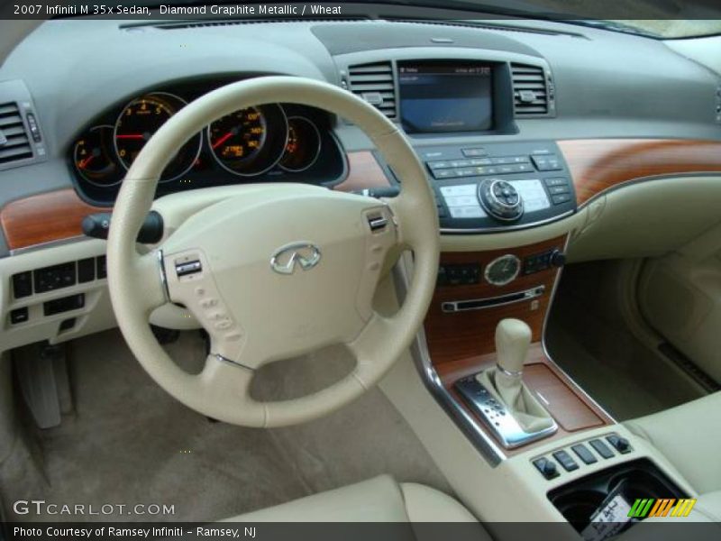 Diamond Graphite Metallic / Wheat 2007 Infiniti M 35x Sedan