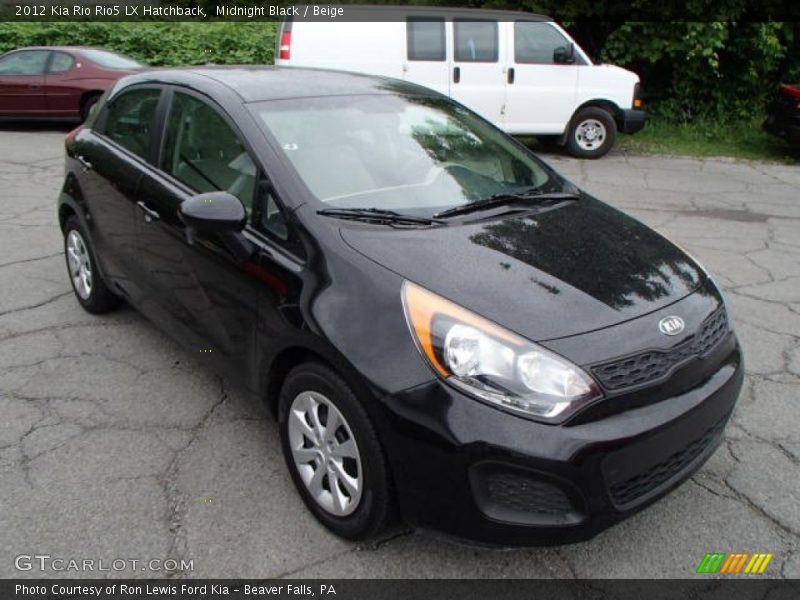 Midnight Black / Beige 2012 Kia Rio Rio5 LX Hatchback