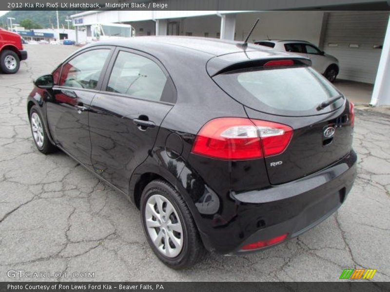 Midnight Black / Beige 2012 Kia Rio Rio5 LX Hatchback