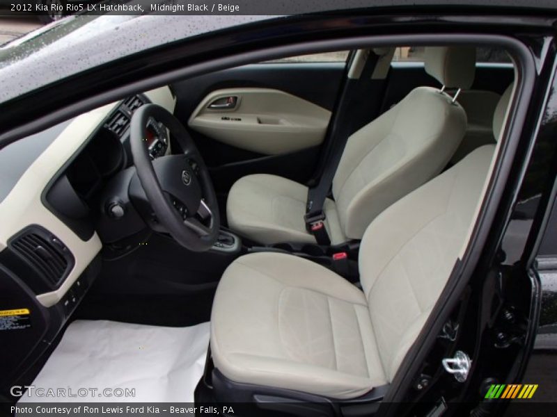 Midnight Black / Beige 2012 Kia Rio Rio5 LX Hatchback