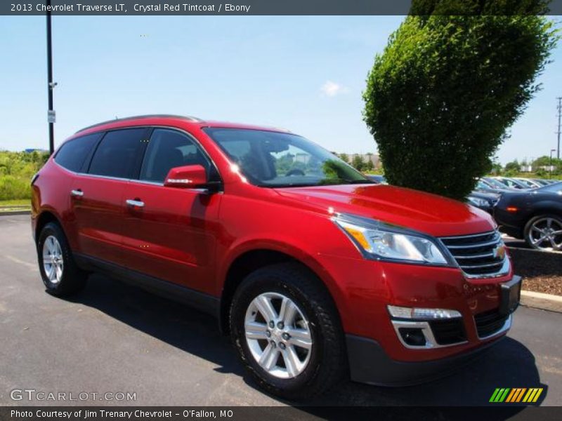 Crystal Red Tintcoat / Ebony 2013 Chevrolet Traverse LT