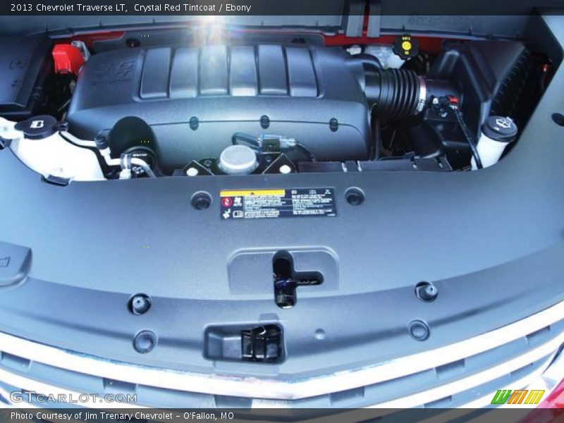 Crystal Red Tintcoat / Ebony 2013 Chevrolet Traverse LT