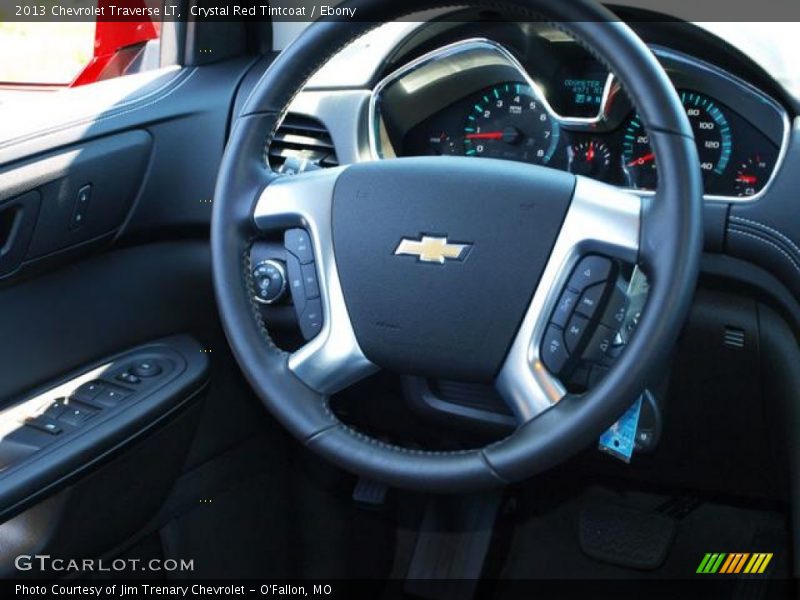 Crystal Red Tintcoat / Ebony 2013 Chevrolet Traverse LT