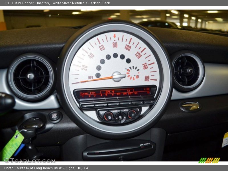White Silver Metallic / Carbon Black 2013 Mini Cooper Hardtop