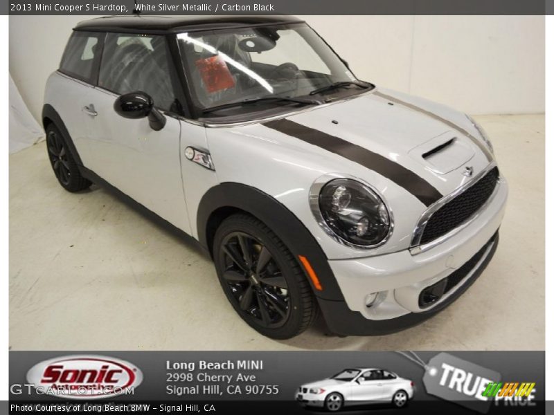 White Silver Metallic / Carbon Black 2013 Mini Cooper S Hardtop