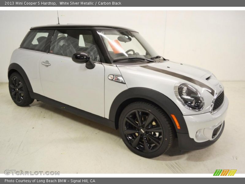 White Silver Metallic / Carbon Black 2013 Mini Cooper S Hardtop