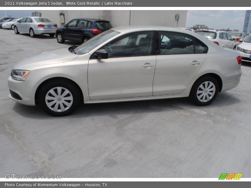 White Gold Metallic / Latte Macchiato 2011 Volkswagen Jetta S Sedan