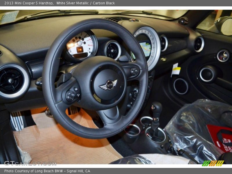 White Silver Metallic / Carbon Black 2013 Mini Cooper S Hardtop