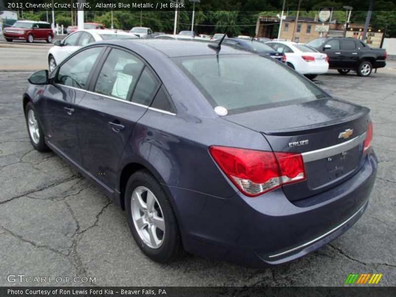 Atlantis Blue Metallic / Jet Black 2013 Chevrolet Cruze LT/RS